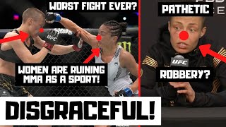 Namajunas vs Esparza Was The Worst Fight Of All Time And Deserves Punishment  Full Fight Reaction [upl. by Sharity]