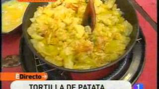 Receta de Tortilla de patatas con queso azul ED [upl. by Shelton]