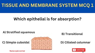 BODY TISSUE PRACTICE QUIZMCQ [upl. by Nhtanhoj]