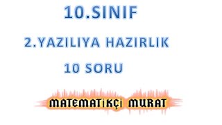 10Sınıf Matematik 1Dönem 2Yazılıya Hazırlık [upl. by Seuqramed]