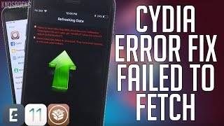 How To Fix Cydia Error Failed to Fetch amp Index Files iOS 11  1141 Electra Jailbreak iPhone iPad [upl. by Nywloc]