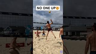 WIDE Open Net for the Big Fella💥❌🏐 beachvolleyball volleyball volleyballworld haikyuu spike [upl. by Chelsey]