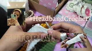 CROCHET HEADBAND  easy pattern  classy headband [upl. by Anairo]