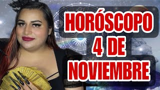 HORÓSCOPO 4 DE NOVIEMBRE ‼️ EL MENSAJE DE LAS CARTAS PARA TI HOY ‼️ Y NÚMEROS MÁGICOS DE LA SEMANA [upl. by Vilhelmina]