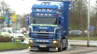 Scania 480 V8 Loud Sound Film Special Van de Poel [upl. by Nuawd]