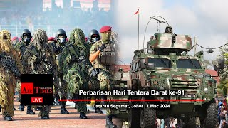 LIVE Perbarisan Hari Tentera Darat ke91 [upl. by Yeleek]