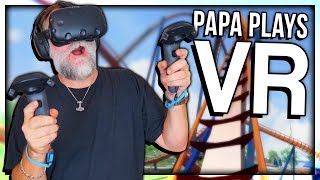 PAPANOMALY PLAYS VIRTUAL REALITY AND FALLS A LOT [upl. by Refinnej]