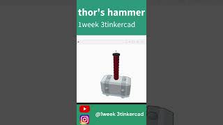 MARTILLO DE THOR en TINKERCAD  TUTORIAL TINKERCAD [upl. by Gerard933]