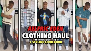 Huge Mens AELFRIC EDEN Clothing Haul  STREETWEAR Styling Look Book [upl. by Ivett5]