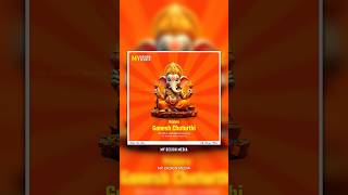 Ganesh Chaturthi Poster Design Tutorial  Create Stunning Designs in Photoshop  My Design Media [upl. by Afira]