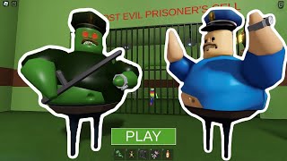 ZOMBIE BARRYS PRISON RUN  RUNNING AWAY FROM GREEN ZOMBIE BARRY  Roblox [upl. by Nowad]