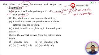 Select the correct statements with respect to pleiotropism a A gene is said to be pleiotropy if [upl. by Ehpotsirhc]