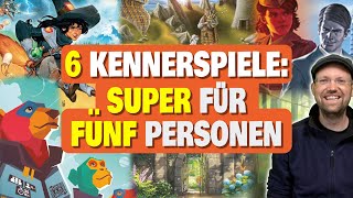 6 Brettspiele SUPER für fünf Personen und keine Partyspiele [upl. by Wilkins]