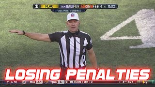 NFL GameLosing Penalties [upl. by Acinomahs]