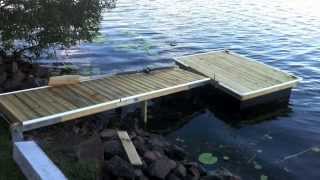 Building a Home Made Micro Floating Dock Jetty Pontoon [upl. by Conley]