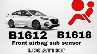 Subaru B1612B1618 Front airbag sub sensor location [upl. by Alorac]