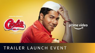 Coolie No 1  Trailer Launch Event  Amazon Prime Video [upl. by Ihcur546]