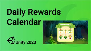 Daily Rewards v20  Calendar Tutorial  Unity 2023 [upl. by Donough514]