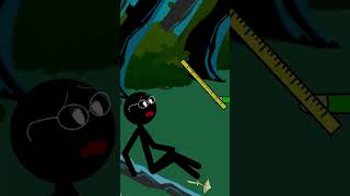 Baldis torturing Stickman in the forest Baldi vs Stickman horror game [upl. by Ardnuaet]