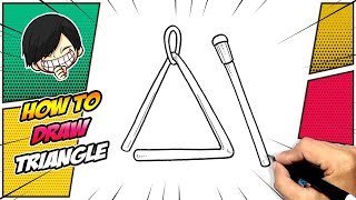 How to draw Triangle Musical Instrument [upl. by Nue]