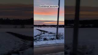 Winter is coming finland suomi autumn fall snow sunset [upl. by Trauner]