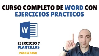 Word COMPLETO con EJERCICIOS PRACTICOS  Plantillas 📘 [upl. by Kotto484]