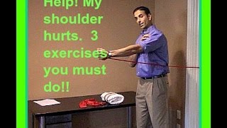 Physical Therapy Video How to treat shoulder pain My top 3 exercises [upl. by Llehsram]