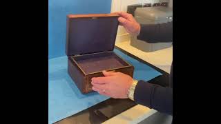 William IV Rosewood Jewellery Box Featuring Mother Of pearl And Pewter Inlay [upl. by Airdnas]