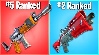 RANKING THE WORST FORTNITE WEAPONS FROM WORST TO BEST [upl. by Gerti]