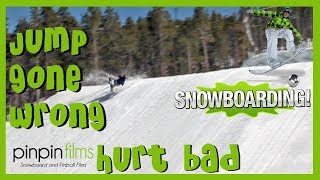 Snowboard Jumps GONE WRONG Ski Patrol needed [upl. by Ellednahc]