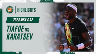 Tiafoe vs Karatsev Round 2 Highlights  RolandGarros 2023 [upl. by Eiralav]