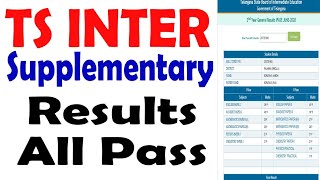 Ts inter 2020 supply Results all pass  ts inter Supplementary Results all pass [upl. by Ainimre]