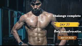 30 day body transformation challenge complete [upl. by Natsirk]