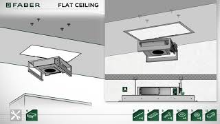 Faber Slim Ceiling Hood Installation [upl. by Gunilla]