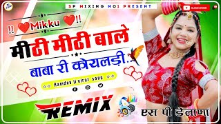 Mithi Bole Baba Ri Koyaldi Dj Remix  Raju Rawal बाबा री कोयलड़ी  New Ramsapeer Songs  Sp Delana [upl. by Mogerly]