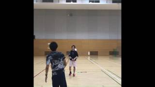 クロスミントン レッスン動画 Crossminton lesson4 [upl. by Lonni]