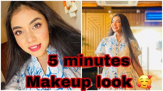 5 MINUTES Makeup Look 😍 Arts Of PiYa [upl. by Heigl795]