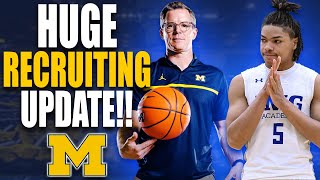 HUGE Michigan Basketball Recruiting Update Latest on Top 2025 Targets BIG Upcoming Visits amp More [upl. by Mooney]