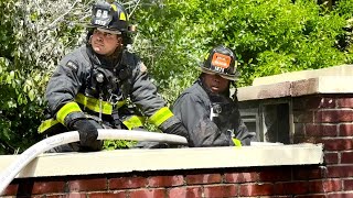 FDNY Manhattan 1077 Box 0719 Fire in the Cellar inside a Parking Garage of a High Rise Building [upl. by Doykos934]