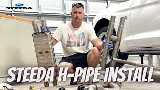 Installing Steeda HPipe on 2020 Mustang GT [upl. by Dilisio989]