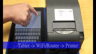 Android tablet connect to Receipt PrinterSTAR TSP700II Thermal Printer [upl. by Duffie]