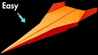 HOW to make a paper airplane that flies far  BEST paper plane jet  Pappersflygplan [upl. by Ama346]