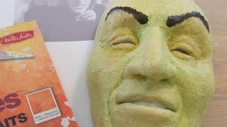 Paper Mache Halloween Witch Mask [upl. by Wenger933]