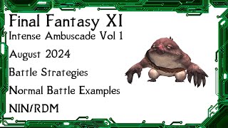 FFXI  Intense Ambuscade Vol One August 2024 Battle Strategies and Normal Solo Battle Example [upl. by Nivek15]