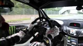 Impressive driving from Ken Block Gymkhana 32 2011 Ford Fiesta [upl. by Uolyram]