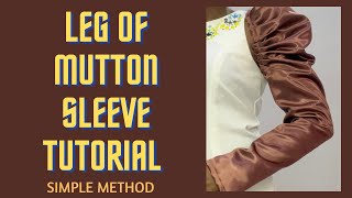 LEG OF MUTTON SLEEVE TUTORIAL simple and fast method without slash and spread [upl. by Nemlaz]