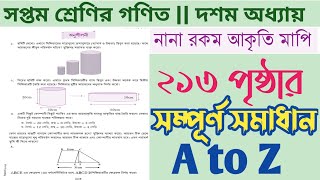 class 7 math page 213  class 7 math 213 page  math class 7 page 213  গণিত সপ্তম শ্রেণি পৃষ্ঠা ২১৩ [upl. by Noizneb]