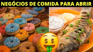 9 Negócios de COMIDA DIFERENTES para abrir [upl. by Kemme]