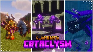 LEnders Cataclysm Minecraft Mod Showcase  New Bosses Weapons amp Structures  Forge 120119 [upl. by Sackville]