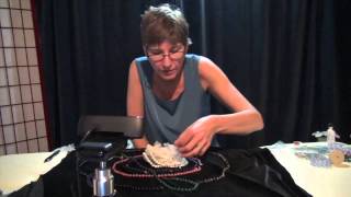 Gemstone Therapy Demonstration How to Use Quartz Crystal Clusters [upl. by Htebaile]